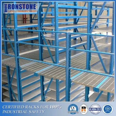 High Density Multi-Level Design Mezzanine Storage Rack  - Ironstone 