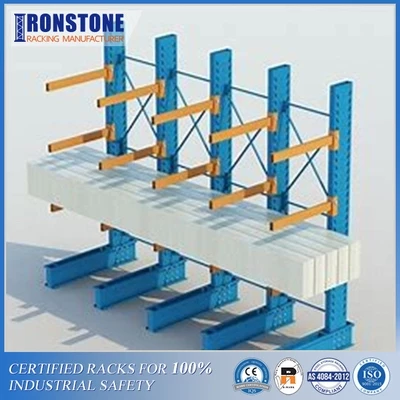 High Performance Powder Coated Industrial Cantilever Rack For Indoor and Outdoor Storage