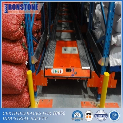 Easily Managed Radio Shuttle Pallet Racking System With Battery-Powered And Remote-Operated