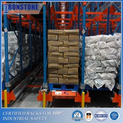 Easily Managed Radio Shuttle Pallet Racking System With Battery-Powered And Remote-Operated