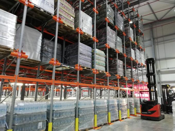 Durable Lithium Battery Radio Shuttle Pallet Rack System With High Volume Low SKUS