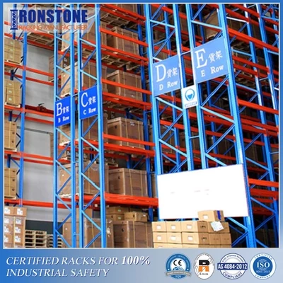 High Density Very Narrow Aisle Pallet Storage Rack in Canada