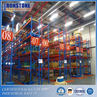 High Density Very Narrow Aisle Pallet Storage Rack in Canada