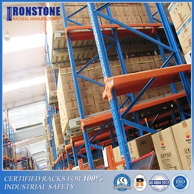 Cold Rolled Steel Drive-in Pallet Racking System for Compact Storage Solution