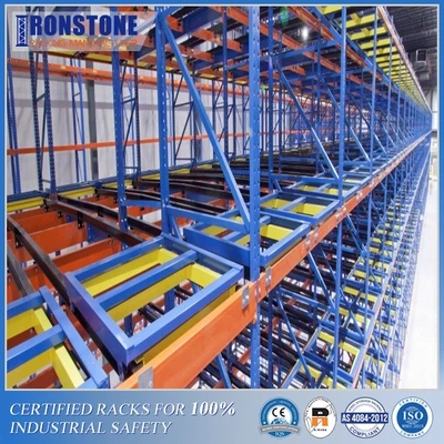 Space-efficient Push Back Pallet Rack For Various Applications - Ironstone
