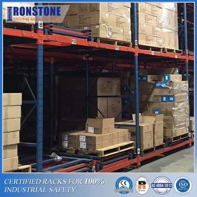 Advanced Gravity Push Back Racking System With Excellent Productivity