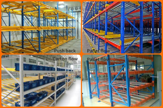 Steel Gravity Taken Storage And Picking Carton Flow Rack