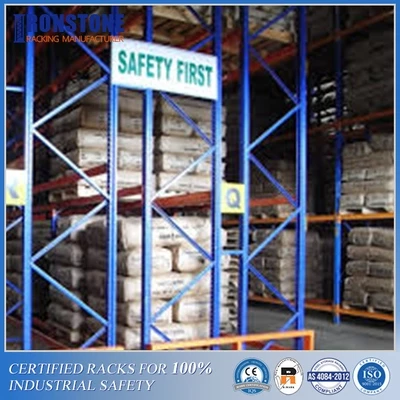 Q355 Steel Double Deep Pallet Rack With Doubled Storage Density