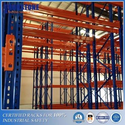 Moderate Inventory Flow Double Deep Metal Rack For Safe Storage